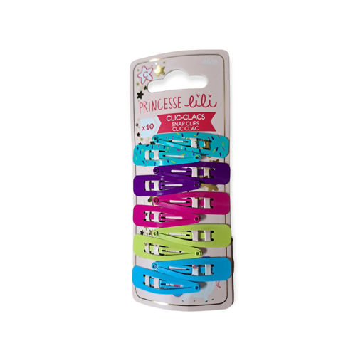 Picture of PRINCESSE LILI PRINTED SNAP CLIPS X10